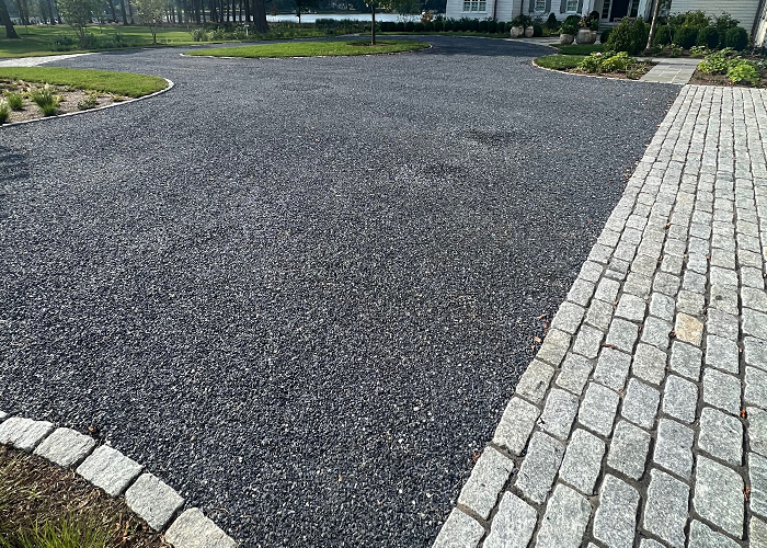 Stone driveway installation on the Eastern Shore of Maryland and Delaware